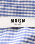 MSGM Check Ruffle Shirt Dress Size IT 40 | AU 8