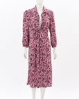 Scanlan Theodore Silk Print Midi Dress Size 8