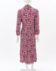 Scanlan Theodore Silk Print Midi Dress Size 8