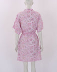 Flannel Floral Linen Blend Dress Size S/M