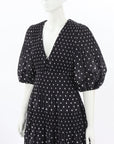 Zimmermann Pleated Polka Dot Midi Dress Size 0