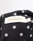 Zimmermann Pleated Polka Dot Midi Dress Size 0