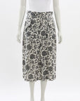 Zimmermann Linen Print Midi Skirt Size 1