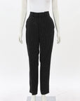 Scanlan Theodore Metallic Stripe Wool Blend Pants Size 12