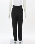 Scanlan Theodore Metallic Stripe Wool Blend Pants Size 12