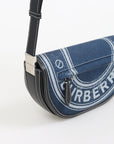 Burberry Graphic Denim and Leather 'Olympia' Bag