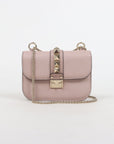 Valentino 'Glam Lock' Leather Shoulder Bag Size Small