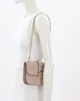 Valentino 'Glam Lock' Leather Shoulder Bag Size Small