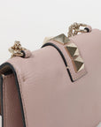 Valentino 'Glam Lock' Leather Shoulder Bag Size Small