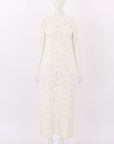 Loulou Studio Samal Cotton Crochet Maxi Dress Size Small