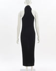 Scanlan Theodore Ribbed Halter Midi Dress Size Small