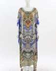 Camilla 'Shamanic By Nature' Round Neck Silk Kaftan Size O/S