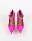 Amina Muaddi Satin 'Yigit' Platform Pumps Size 37