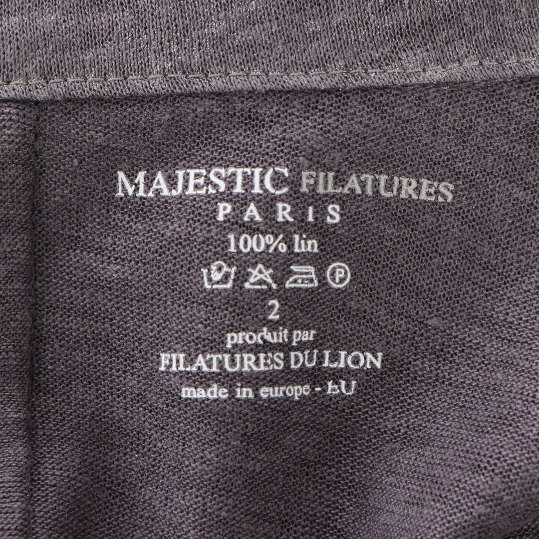 Majestic Filatures Linen Open Cardigan Size 2