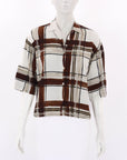 Dries Van Noten Plaid Short Sleeve Shirt Size 38 | AU 10