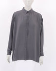 Jac + Jack Silk Long Sleeve Shirt Size Small