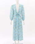 Scanlan Theodore Linen Foulard Dress Size 6