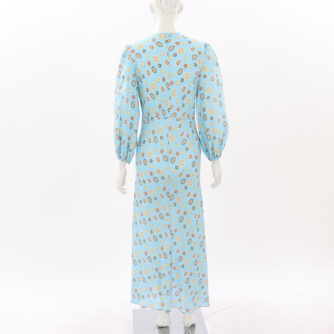 Scanlan Theodore Linen Foulard Dress Size 6