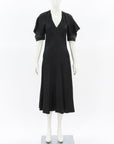 Lee Mathews V Neck Midi Dress Size 0