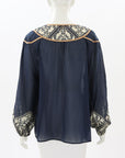 Once Was 'Serena' Yoke Blouse Size 3