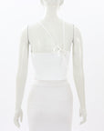 Scanlan Theodore Crepe Knit One Shoulder Top Size Small