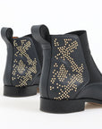 Chloe Leather Studded Ankle Boots Size 39