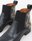 Chloe Leather Studded Ankle Boots Size 39