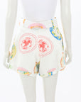 Palm Noosa 'Gili' Linen Print Shorts Size 8