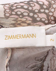 Zimmermann 'Karmic' Flounce Playsuit Size 2