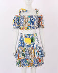Dolce & Gabbana Majolica Top & Skirt Set Size IT 38-40 | AU 6-8