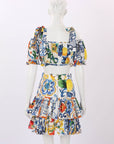 Dolce & Gabbana Majolica Top & Skirt Set Size IT 38-40 | AU 6-8
