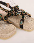 Gucci Rhinestone Crystal Sandals Size 38