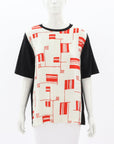 Dries Van Noten Print Panel Cotton Tee Size M