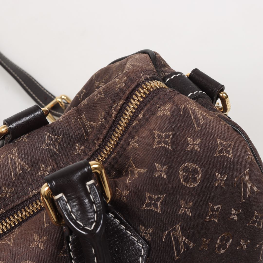 Louis Vuitton Monogram Mini Lin Speedy 30 Bandouliere