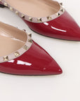 Valentino Patent Leather Rockstud Flats Size 41