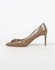 Salvatore Ferragamo Leather Bow Pumps Size 10.5C