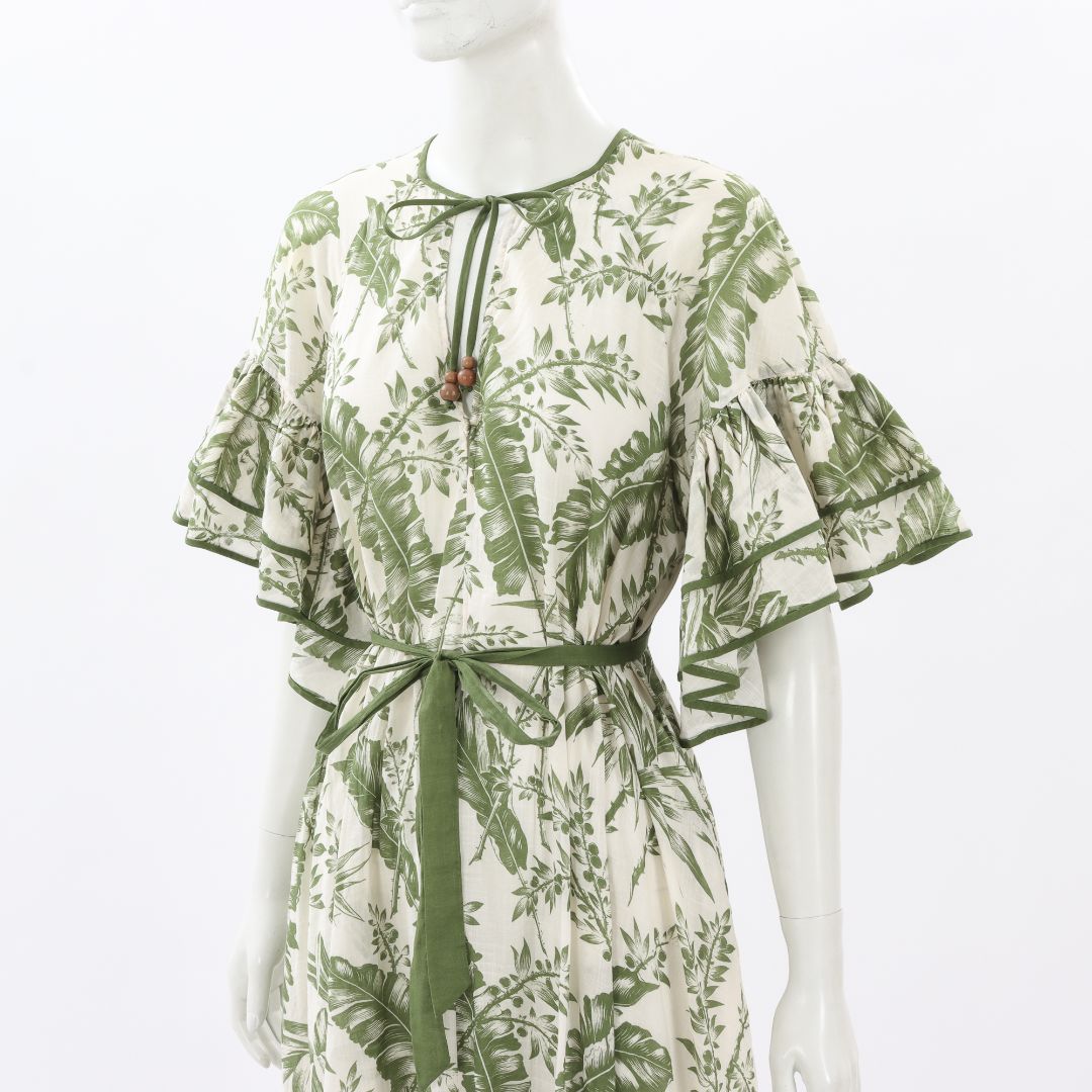 Zimmermann &#39;Empire&#39; Flutter Sleeve Dress Size 1