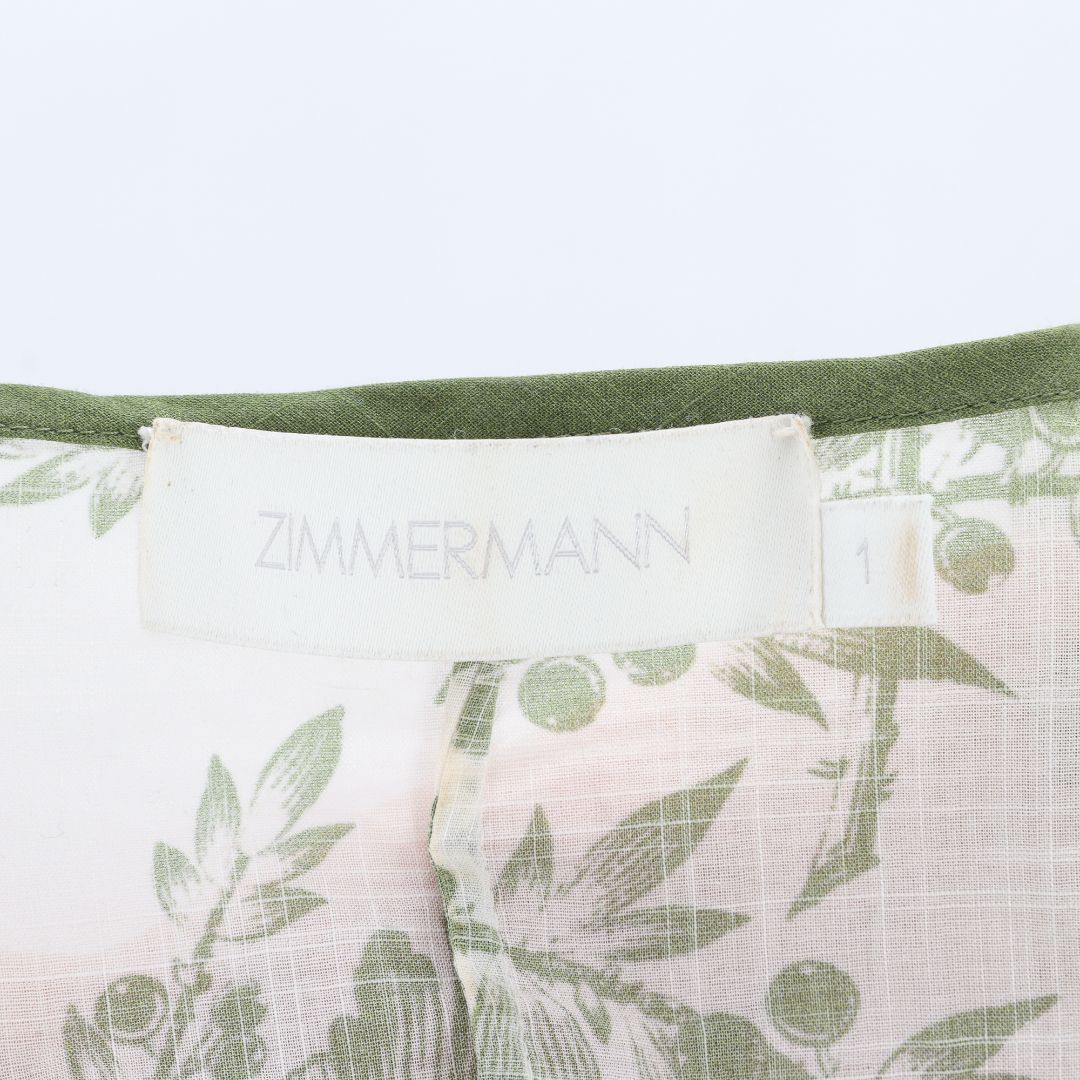 Zimmermann &#39;Empire&#39; Flutter Sleeve Dress Size 1