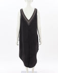 Camilla Silk V Neck Embellished Tunic Top Size Small