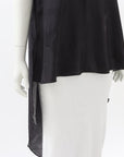 Camilla Silk V Neck Embellished Tunic Top Size Small