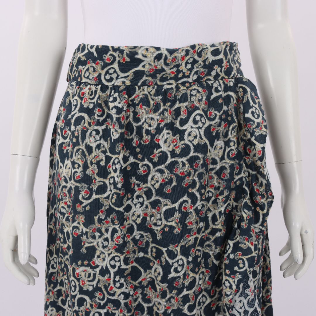 Isabel Marant Linen Wrap Midi Skirt Size FR 38 | AU 10