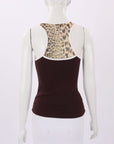 Dolce & Gabbana Leopard Print Mesh Singlet Size L