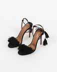 Aquazzura Suede 'Wild Thing' Lace Up Heels Size 37