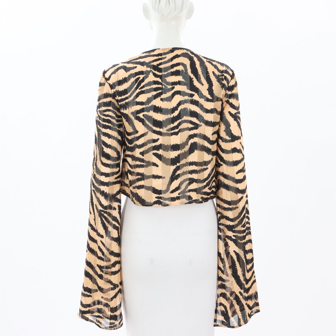 Khirzad Femme Tiger Print Top Size S