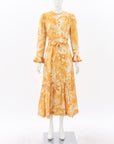 Zimmermann 'Mae' Frill Midi Dress Size 1