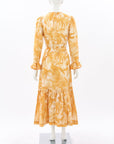 Zimmermann 'Mae' Frill Midi Dress Size 1