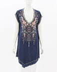 Johnny Was Embroidered Tunic Dress Size Small