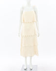 Zimmermann 'Primrose' Tiered Embroidered Midi Dress Size 3