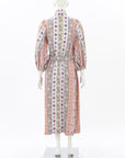 Zimmermann 'Luminous' Mixed Ribbon Linen Midi Dress Size 1