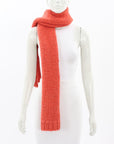 Flannel Wool Blend Hand Knitted Scarf